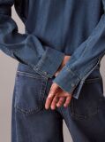 Denim Πουκάμισο Με Cropped Γραμμή  Γυναίκα