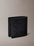 Black Full-Grain Leather RFID Trifold Wallet  Men