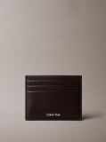 Καφέ Θήκη Καρτών Από Δέρμα Με Logo Και RFID  Άνδρας