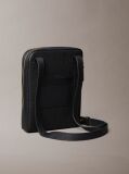 Black Premium Leather Crossbody Bag  Men