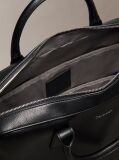Black Micro Pebble Laptop Bag  Men
