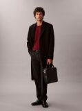 Black Micro Pebble Laptop Bag  Men