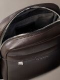 Brown Micro Pebble Reporter Bag  Men