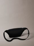 Black Pebbled Signature Logo Bum Bag  Men