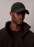 Black Canvas Emblem Logo Baseball Cap  Men