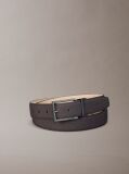 Brown Caviar Texture Full-Grain Leather Belt  Men