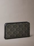 Multi Δερμάτινη Θήκη Διαβατηρίου Με RFID Και Logo Jacquard  Γυναίκα