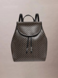 Μαύρο Σακίδιο Πλάτης Με Μονόγραμμα Παντού  Γυναίκα