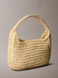 Beige Raffia Small Shoulder Bag  Women