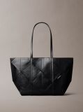 Μαύρο Τσάντα Tote Με Υφαντό Emblem Σχέδιο  Γυναίκα