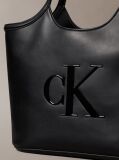 Black Signature Monogram Laptop Tote Bag  Women