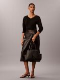 Black Debossed Monologo Slouch Tote Bag  Women
