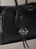 Μαύρο Τσάντα Ώμου Με Emblem Logo Από Pebble Υφή  Γυναίκα