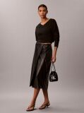 Black Monogram Crossbody Drawstring Bucket Bag  Women