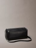 Black Contrast Monogram Boxy Shoulder Bag  Women