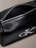 Black Contrast Monogram Boxy Shoulder Bag  Women