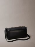 Black Contrast Monogram Boxy Shoulder Bag  Women