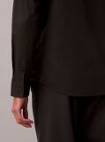 Black Slim Stretch Button-Down Shirt  Men