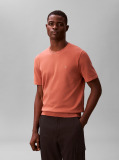 Brown Pima Cotton Short Sleeve Jumper  Men