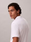 White Supima Cotton Short-Sleeve Zip Polo  Men
