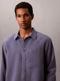 Blue Soft Modal Relaxed Shirt  Men