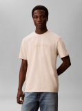 Μπεζ T-shirt Με Γραφικό Λογότυπο  Άνδρας