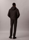 Black Rubberised Logo Cuffed Leg Terry Joggers  Men