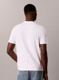 Λευκό T-Shirt Με Επαναλαμβανόμενο Γραφικό Λογότυπο Και Στρόγγυλη Λαιμόκοψη  Άνδρας