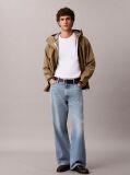 White Oversized Embossed Logo T-shirt  Men