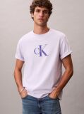 Purple Monogram Logo T-Shirt  Men