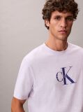 Purple Monogram Logo T-Shirt  Men