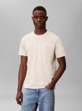 Μπεζ Βαμβακερό T-shirt  Άνδρας