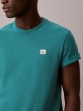 Green Cotton Badge T-shirt  Men