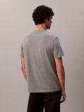 Γκρι Βαμβακερό T-shirt  Άνδρας