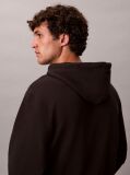 Μαύρο Άνετο Hoodie Με Μονόγραμμα  Άνδρας