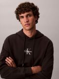 Μαύρο Άνετο Hoodie Με Μονόγραμμα  Άνδρας