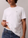 Λευκό Κοντομάνικο Κλασικό T-Shirt Με Μονόγραμμα  Άνδρας