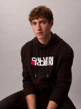 Black Logo Graphic Hoodie  Men