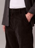 Μαύρο 90s Chino Κοτλέ Παντελόνι Με Ίσια Γραμμή  Άνδρας