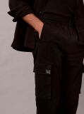 Μαύρο Cargo Παντελόνι Σε Skinny Γραμμή Από Twill  Άνδρας