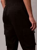 Μαύρο Cargo Παντελόνι Σε Skinny Γραμμή Από Twill  Άνδρας