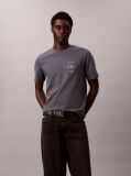 Grey Embroidered Logo T-shirt  Men