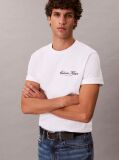 Λευκό T-shirt Με Κεντητό Λογότυπο  Άνδρας