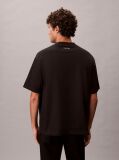 Μαύρο Άνετο T-Shirt Με Graphic  Άνδρας