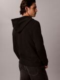 Black Tonal Monogram Sueded Terry Zip-Thru Hoodie  Men