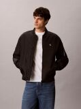 Μαύρο Padded Bomber Μπουφάν Από Νάιλον  Άνδρας
