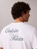 Λευκό T-Shirt Με Κεντημένο Λογότυπο  Άνδρας