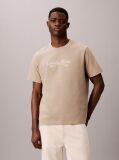 Brown Embroidered Logo T-shirt  Men