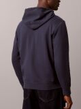 Μπλε Hoodie Με Φερμουάρ Και Σουέτ Υφή  Άνδρας