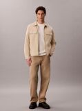 White Waffle Knit Crew Neck Jumper  Men